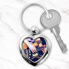 Stevie Ray Guitar  Key Chain (heart) by StarvingArtisan