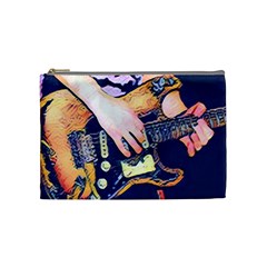 Stevie Ray Guitar  Cosmetic Bag (medium) by StarvingArtisan