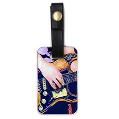 Stevie Ray Guitar  Luggage Tag (one Side) by StarvingArtisan