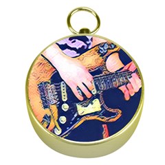 Stevie Ray Guitar  Gold Compasses by StarvingArtisan