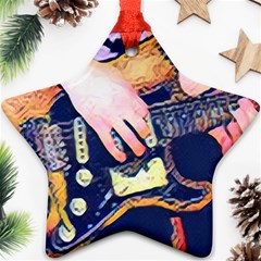 Stevie Ray Guitar  Ornament (star)