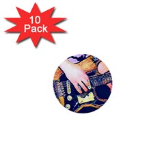 Stevie Ray Guitar  1  Mini Buttons (10 Pack)  by StarvingArtisan