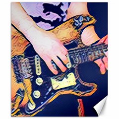 Stevie Ray Guitar  Canvas 8  X 10  by StarvingArtisan