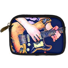 Stevie Ray Guitar  Digital Camera Leather Case by StarvingArtisan