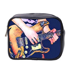 Stevie Ray Guitar  Mini Toiletries Bag (two Sides) by StarvingArtisan