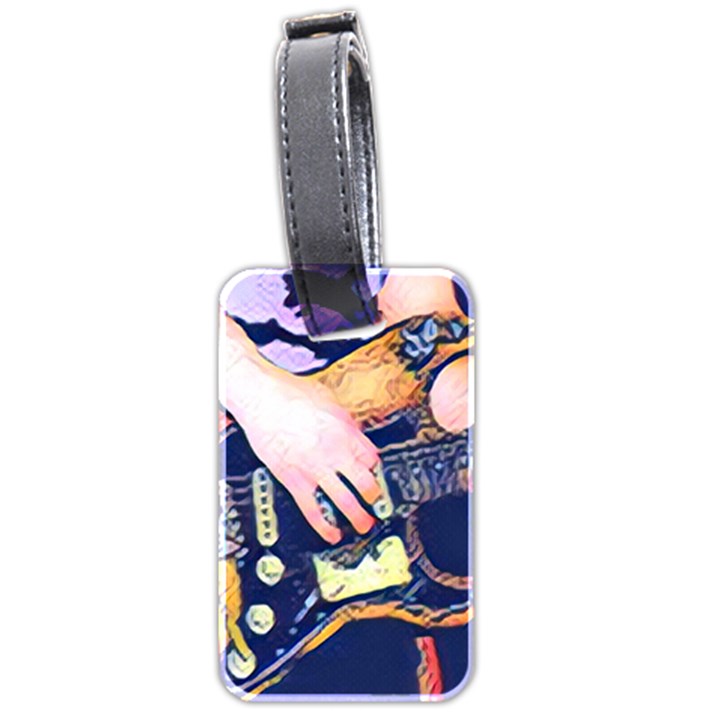 Stevie Ray Guitar  Luggage Tag (two sides)