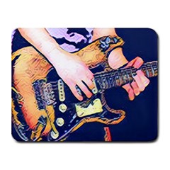 Stevie Ray Guitar  Small Mousepad by StarvingArtisan