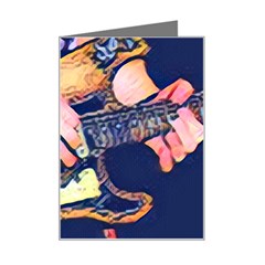 Stevie Ray Guitar  Mini Greeting Card by StarvingArtisan