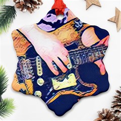 Stevie Ray Guitar  Ornament (snowflake)