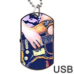 Stevie Ray Guitar  Dog Tag USB Flash (One Side) Front