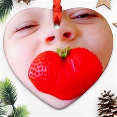 Strawberry Love Ornament (heart)