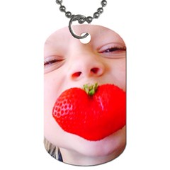 Strawberry Love Dog Tag (two Sides)