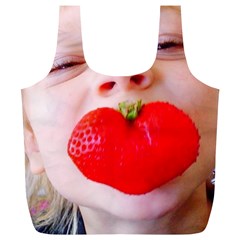 Strawberry Love Full Print Recycle Bag (xl) by StarvingArtisan