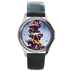 Berwyn Car Kebob Round Metal Watch by StarvingArtisan