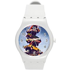 Berwyn Car Kebob Round Plastic Sport Watch (m) by StarvingArtisan