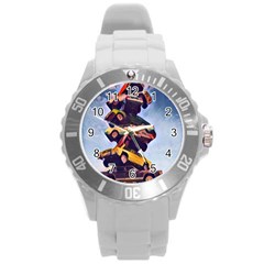 Berwyn Car Kebob Round Plastic Sport Watch (l) by StarvingArtisan