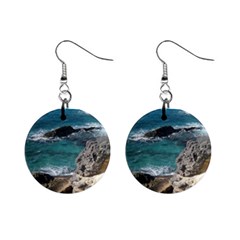 Isla Mujeres Mexico Mini Button Earrings by StarvingArtisan