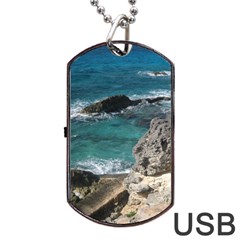 Isla Mujeres Mexico Dog Tag Usb Flash (one Side) by StarvingArtisan