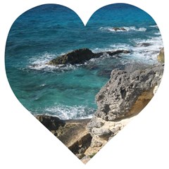 Isla Mujeres Mexico Wooden Puzzle Heart by StarvingArtisan