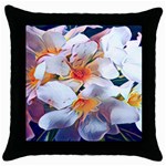 Daisy Painting  Throw Pillow Case (Black) Front