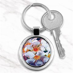 Daisy Painting  Key Chain (round) by StarvingArtisan