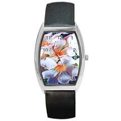 Daisy Painting  Barrel Style Metal Watch by StarvingArtisan