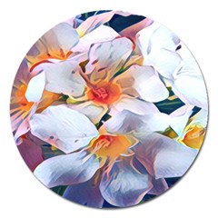 Daisy Painting  Magnet 5  (round) by StarvingArtisan