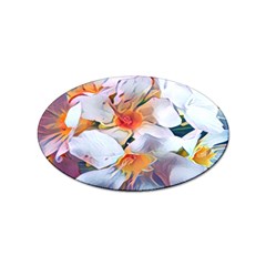 Daisy Painting  Sticker Oval (10 Pack)