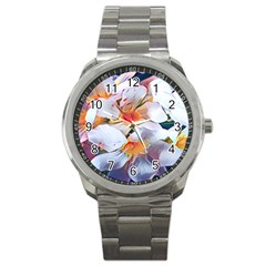 Daisy Painting  Sport Metal Watch by StarvingArtisan