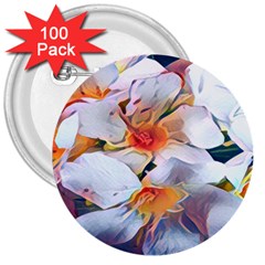 Daisy Painting  3  Buttons (100 Pack)  by StarvingArtisan