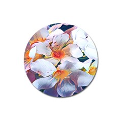 Daisy Painting  Magnet 3  (round) by StarvingArtisan