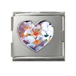 Daisy Painting  Mega Link Heart Italian Charm (18mm) Front