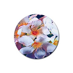 Daisy Painting  Rubber Round Coaster (4 Pack) by StarvingArtisan