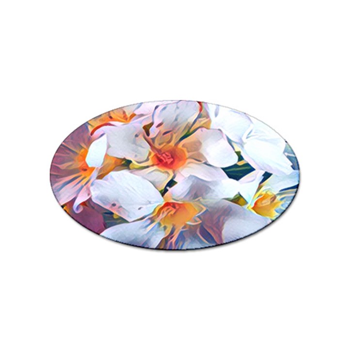 Daisy Painting  Sticker Oval (10 pack)