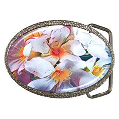 Daisy Painting  Belt Buckles by StarvingArtisan