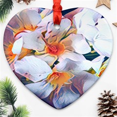 Daisy Painting  Heart Ornament (two Sides)