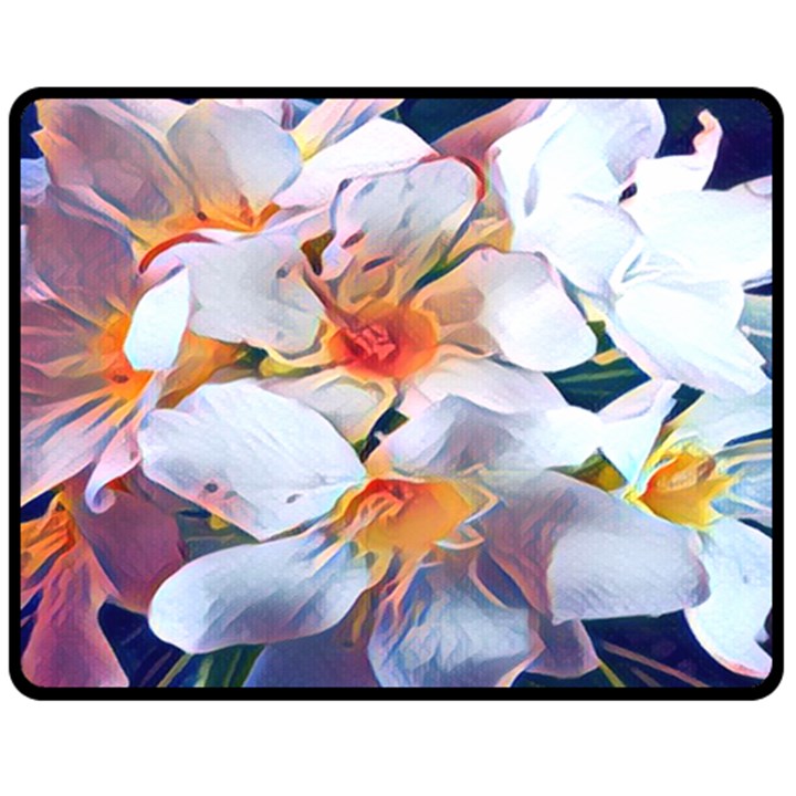 Daisy Painting  Fleece Blanket (Medium)