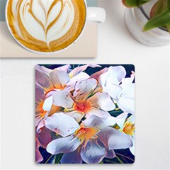 Daisy Painting  Uv Print Square Tile Coaster  by StarvingArtisan