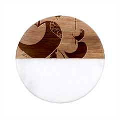 Pngwing Com (1) Classic Marble Wood Coaster (Round) 