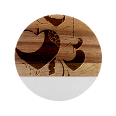 Pngwing Com (1) Marble Wood Coaster (Round)