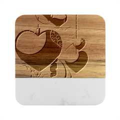 Pngwing Com (1) Marble Wood Coaster (Square)