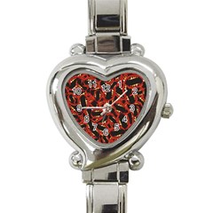 Ugly Open Mouth Graphic Motif Print Pattern Heart Italian Charm Watch by dflcprintsclothing