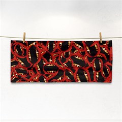 Ugly Open Mouth Graphic Motif Print Pattern Hand Towel