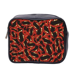 Ugly Open Mouth Graphic Motif Print Pattern Mini Toiletries Bag (Two Sides)