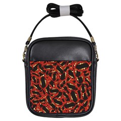 Ugly Open Mouth Graphic Motif Print Pattern Girls Sling Bag