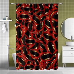 Ugly Open Mouth Graphic Motif Print Pattern Shower Curtain 48  X 72  (small)  by dflcprintsclothing