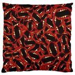 Ugly Open Mouth Graphic Motif Print Pattern Large Cushion Case (Two Sides) Front