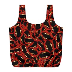 Ugly Open Mouth Graphic Motif Print Pattern Full Print Recycle Bag (l) by dflcprintsclothing