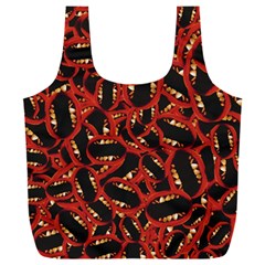 Ugly Open Mouth Graphic Motif Print Pattern Full Print Recycle Bag (xxl) by dflcprintsclothing