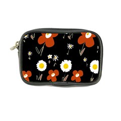 Daisy Flowers Brown White Yellow Black  Coin Purse by Mazipoodles